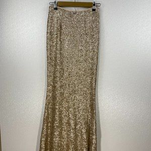 DRESS THE POPULATION SEQUIN SKIRT